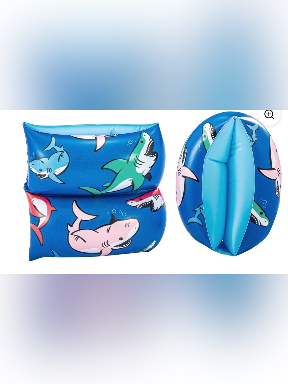 Brand New-Bluescape Blue Shark Inflatable Printed Kids Armbands